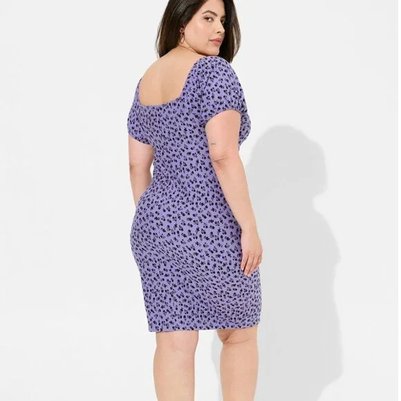 3X Torrid Betsey Johnson Mini Foxy Ruched Dress - Picture 2 of 10